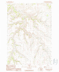 Bullock Gulch 1990 topographic map thumbnail