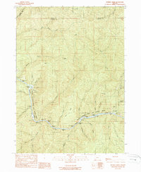 Bunker Creek 1989 topographic map thumbnail