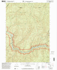 Bunker Creek 1998 topographic map thumbnail