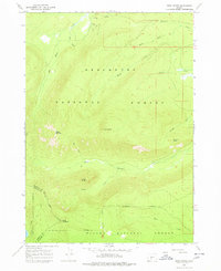 Burn Butte 1967 topographic map thumbnail