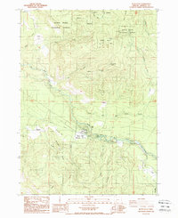 Butte Falls 1988 topographic map thumbnail