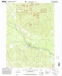 Butte Falls 1997 topographic map thumbnail