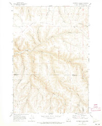 Buttermilk Canyon 1969 topographic map thumbnail