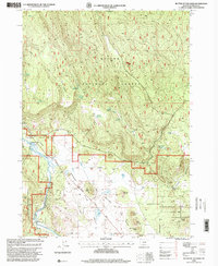 Buttes of The Gods 1998 topographic map thumbnail