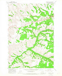 Cabbage Hill 1966 topographic map thumbnail