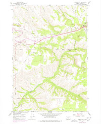 Cabbage Hill 1966 topographic map thumbnail