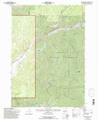 Cadle Butte 1992 topographic map thumbnail