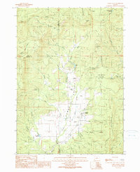 Camas Valley 1990 topographic map thumbnail