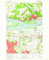 Camas topographic map thumbnail
