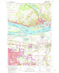 Camas 1961 topographic map thumbnail