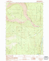 Candle Creek 1988 topographic map thumbnail