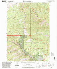 Canyon Mountain 1998 topographic map thumbnail