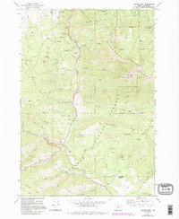 Canyon Mtn 1972 topographic map thumbnail