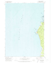 Cape Arago 1970 topographic map thumbnail