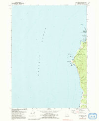 Cape Arago 1970 topographic map thumbnail