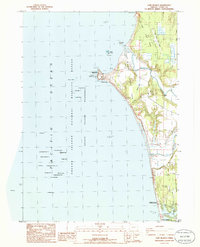 Cape Blanco 1986 topographic map thumbnail