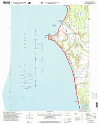 Cape Blanco 1996 topographic map thumbnail