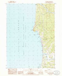 Cape Sebastian 1986 topographic map thumbnail