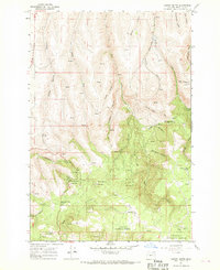 Carney Butte 1967 topographic map thumbnail