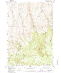 Carney Butte 1967 topographic map thumbnail