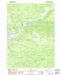 Cascade Gorge 1988 topographic map thumbnail