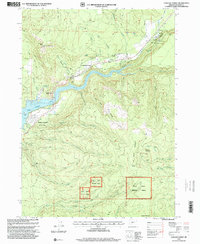 Cascade Gorge 1997 topographic map preview