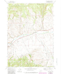 Castle Creek 1972 topographic map preview