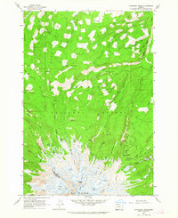 Cathedral Ridge 1962 topographic map thumbnail