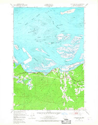 Cathlamet Bay 1949 topographic map thumbnail