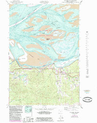 Cathlamet Bay 1949 topographic map thumbnail