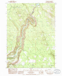 Chicken Hills 1986 topographic map thumbnail