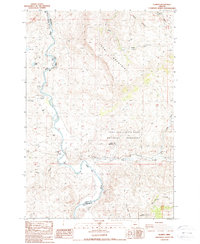 Clarno 1988 topographic map thumbnail