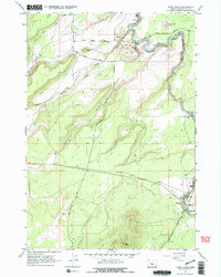 Cline Falls 1962 topographic map thumbnail