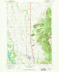Coburg 1967 topographic map preview