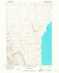 Coglan Buttes NE 1966 topographic map thumbnail