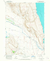 Coglan Buttes SE 1966 topographic map thumbnail