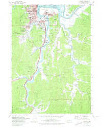 Coos Bay 1971 topographic map thumbnail