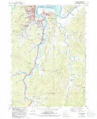 Coos Bay 1971 topographic map thumbnail