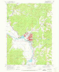 Coquille 1971 topographic map thumbnail