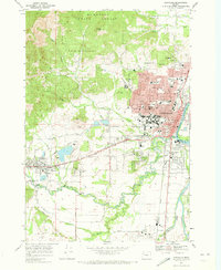 Corvallis 1969 topographic map thumbnail