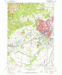 Corvallis 1969 topographic map thumbnail