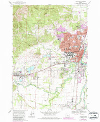 Corvallis 1969 topographic map thumbnail