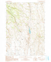 Cottonwood Reservoir 1990 topographic map thumbnail