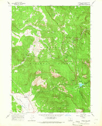 Cougar Peak 1964 topographic map thumbnail