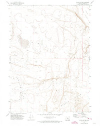Coyote Gap SE 1971 topographic map thumbnail