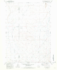 Coyote Meadows 1981 topographic map thumbnail