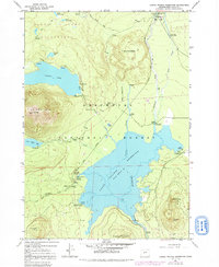Crane Prairie Reservoir 1963 topographic map thumbnail