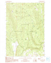 Crane Prairie 1990 topographic map thumbnail