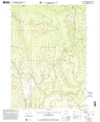 Crane Prairie 1999 topographic map thumbnail