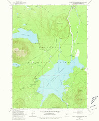 Crane Prairie Reservoir 1963 topographic map thumbnail